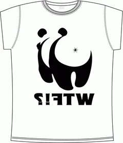 ВТФ панда зад white